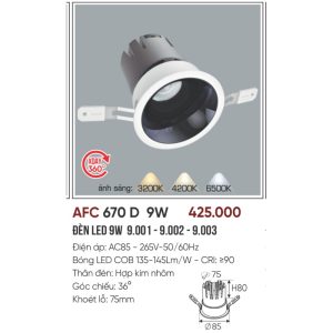 AFC 670 LED 9W 5