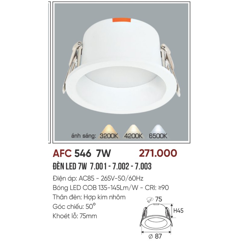 p014-b04-thong-so AFC 546 LED 7W 4