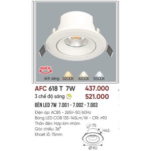 AFC 618 T LED 7W - 1 màu 5