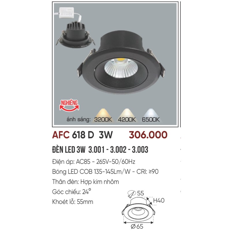 p014-b09-thong-so AFC 618 D LED 3W 4