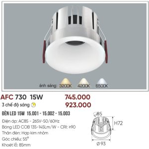 AFC 730 LED 15W - 1 màu 5