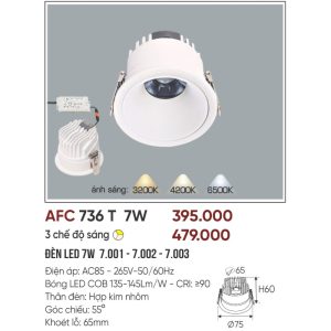 AFC 736 T LED 7W - 1 màu 3 AFC 736 T LED 7W - 1 màu 5