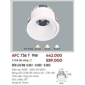 AFC 736 T LED 9W - 1 màu 5