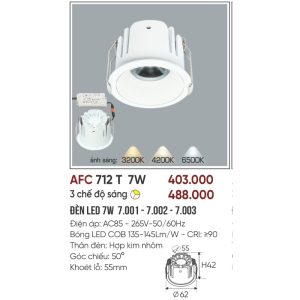 AFC 712 T LED 7W - 3 màu 5