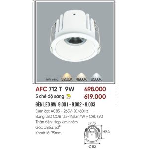 AFC 712 T LED 9W - 1 màu 3 AFC 712 T LED 9W - 1 màu 5