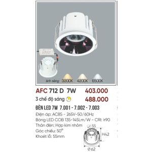 AFC 712 D LED 7W - 1 màu 5