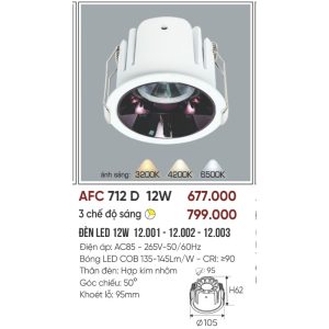AFC 712 D LED 12W - 1 màu 5
