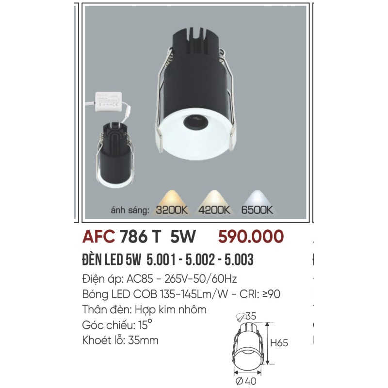 p020-b10-thong-so AFC 786 T LED 5W 4