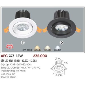 AFC 747 T LED 12W 5