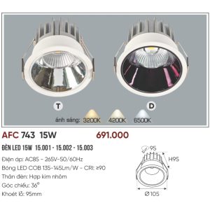 AFC 743D LED 15W 5