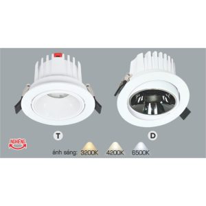Đèn LED âm trần Anfaco AFC 745 LED 12W - 3 màu