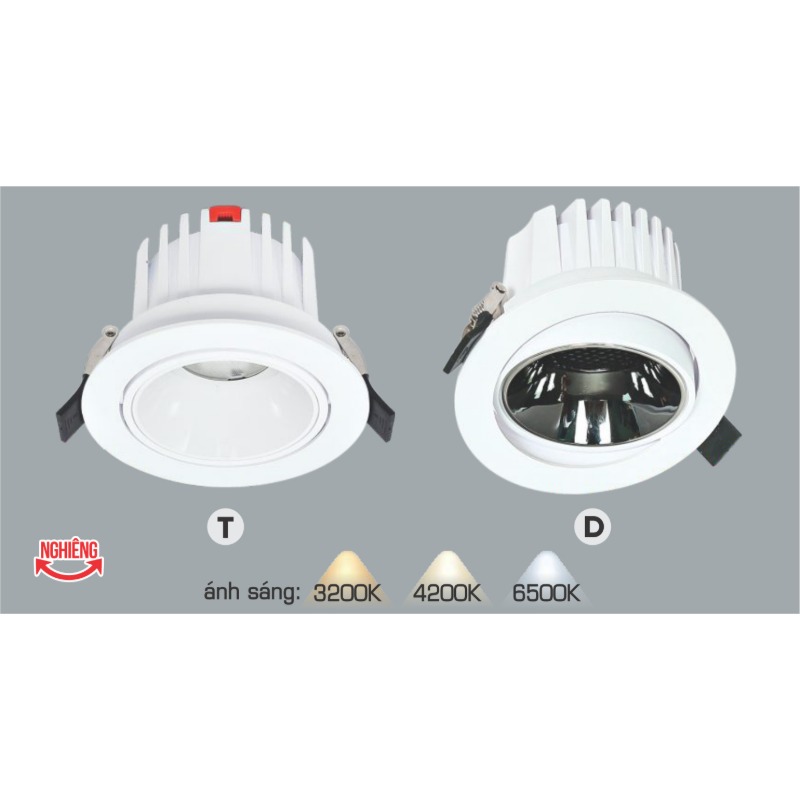 p024-b06-san-pham Đèn LED âm trần Anfaco AFC 745 LED 12W - 3 màu 3