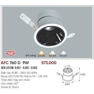 AFC 760 D LED 9W 5