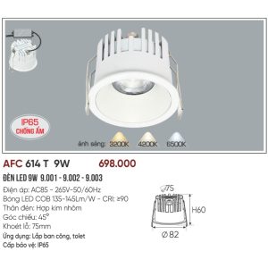 AFC 614 T LED 9W 5