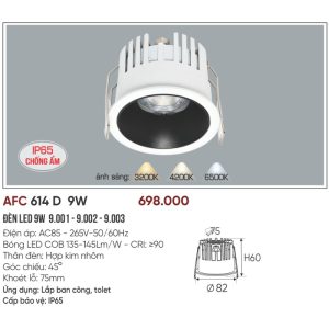 AFC 614 D LED 9W 5