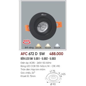 AFC 672 D LED 5W 3 AFC 672 D LED 5W 5