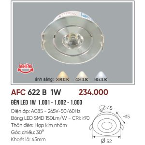 AFC 622 B LED 1W 5