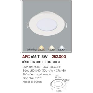 AFC 616 T LED 3W 5