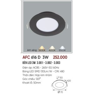 AFC 616 D LED 3W 5