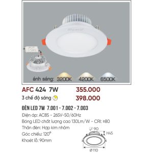 AFC 424 LED 7W - 1 màu 5