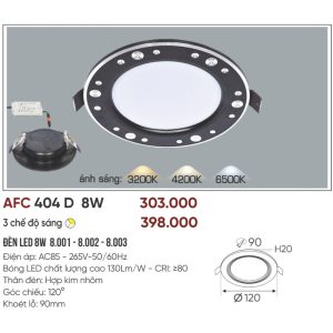 AFC 404D LED 8W - 3 màu 5