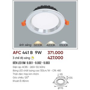 AFC 441B LED 9W - 3 màu 5