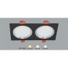 AFC 754D/2 LED 9W - 3 màu 1 AFC 754D/2 LED 9W - 3 màu 1