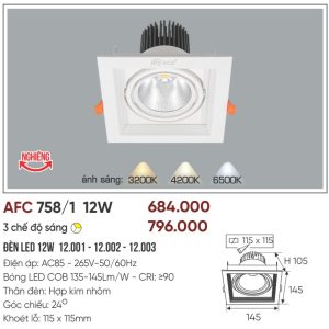 AFC 758/1 LED 12W - 1 màu 5