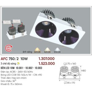 AFC 750/2 10W - 3 màu 5