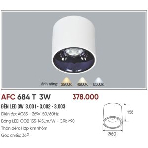 AFC 684 T LED 3W 5