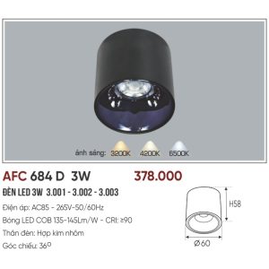 AFC 684 D LED 3W 5