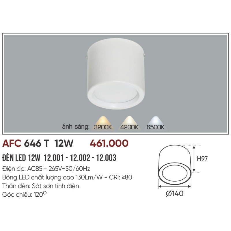 p053-b03-thong-so AFC 646 T LED 12W 4