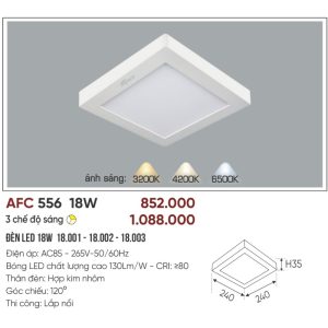 AFC 556 Nâu LED 18W 5