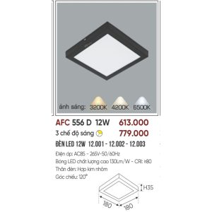 AFC 556 Đen LED 12W 5