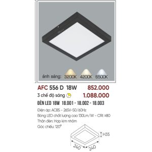 AFC 556 Đen LED 18W 5
