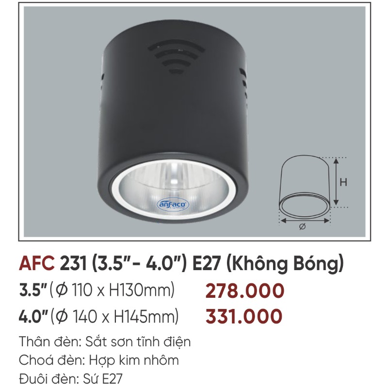 p073-b07-thong-so AFC 231 (3.5" - 4.0") E27 Không bóng 4