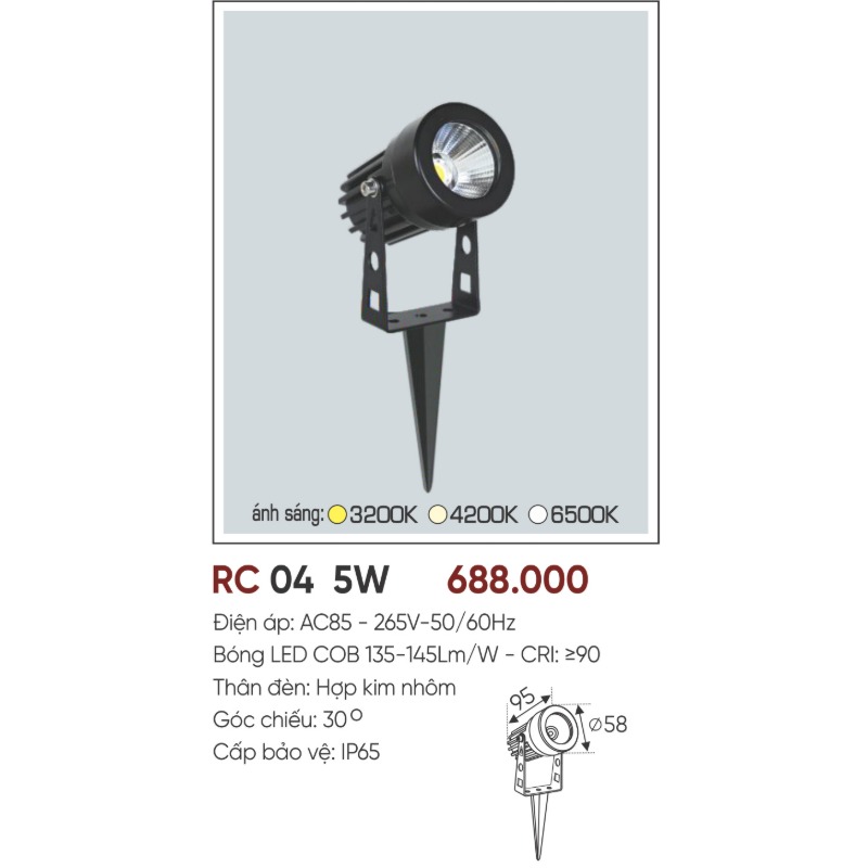 p077-b06-thong-so AFC RC 04 LED 5W 4